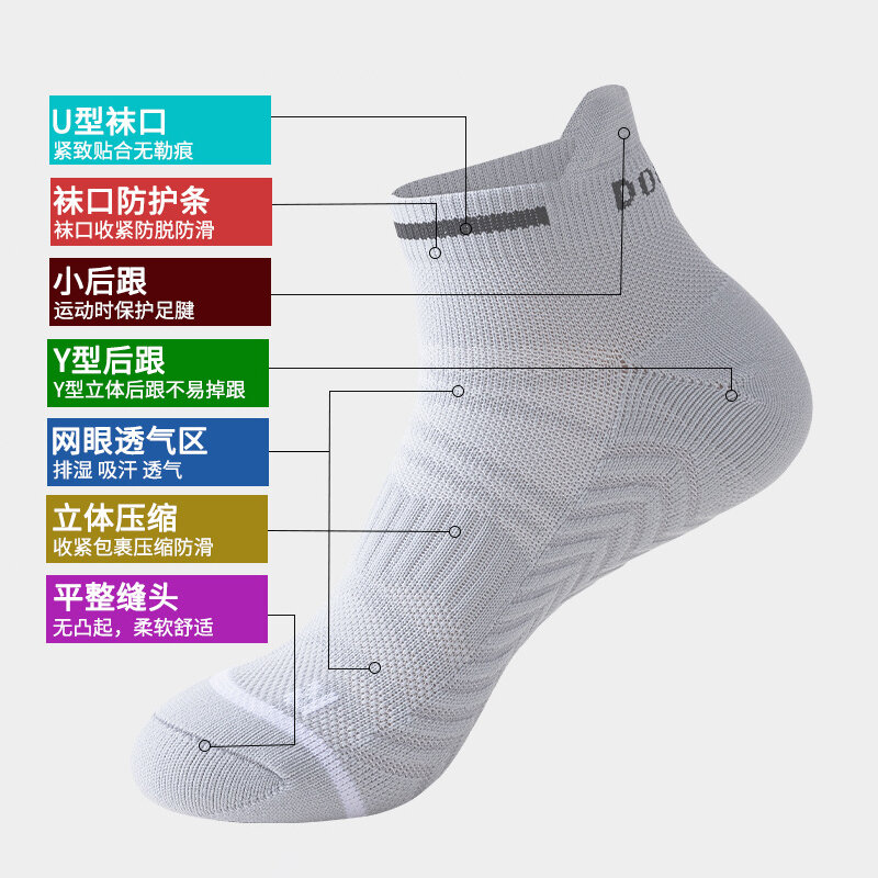 Professional Marathon Running Socks Men's and Women's Thick Towel Bottom Socks Quick-drying Sports Socks Basketball Socks