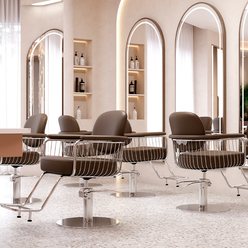 Парикмахерские кресла для парикмахерской, поворотные кресла для парикмахерской, комфортный табурет, роскошная мебель