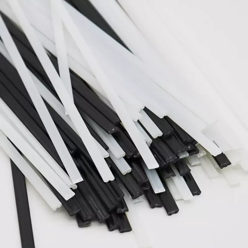 Aste di saldatura in plastica ABS lunghezza 25cm bianco/nero per strumenti di riparazione paraurti auto mitragliatrice saldatore ad aria calda