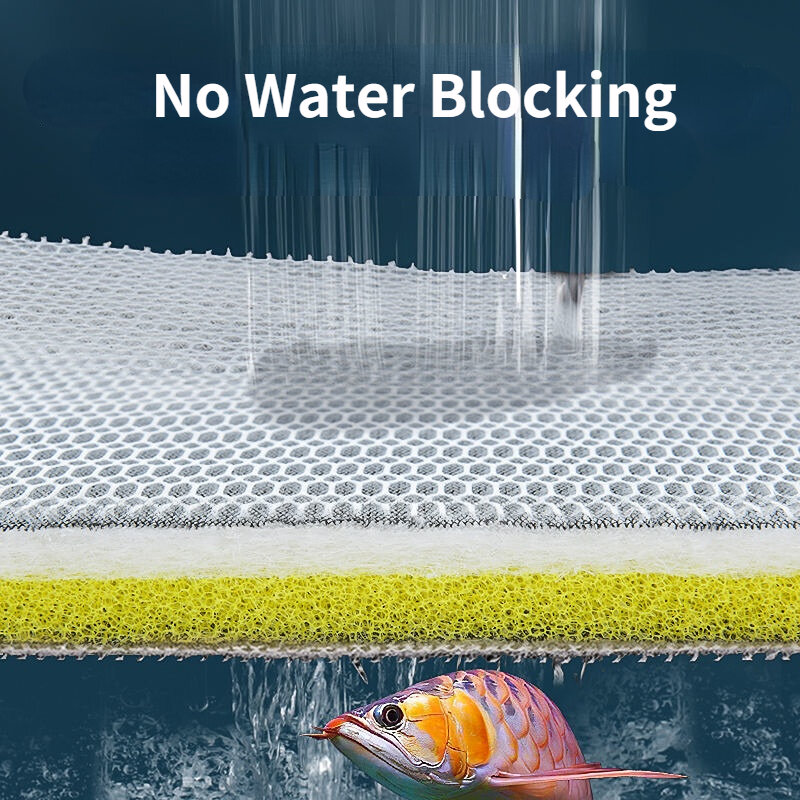 8D Aquarium Filter Spons Aquarium Filter Media Geen Lijm Schuim Biochemische Sponge Bio Cotton Skimmer Accessoires Water Filtratie