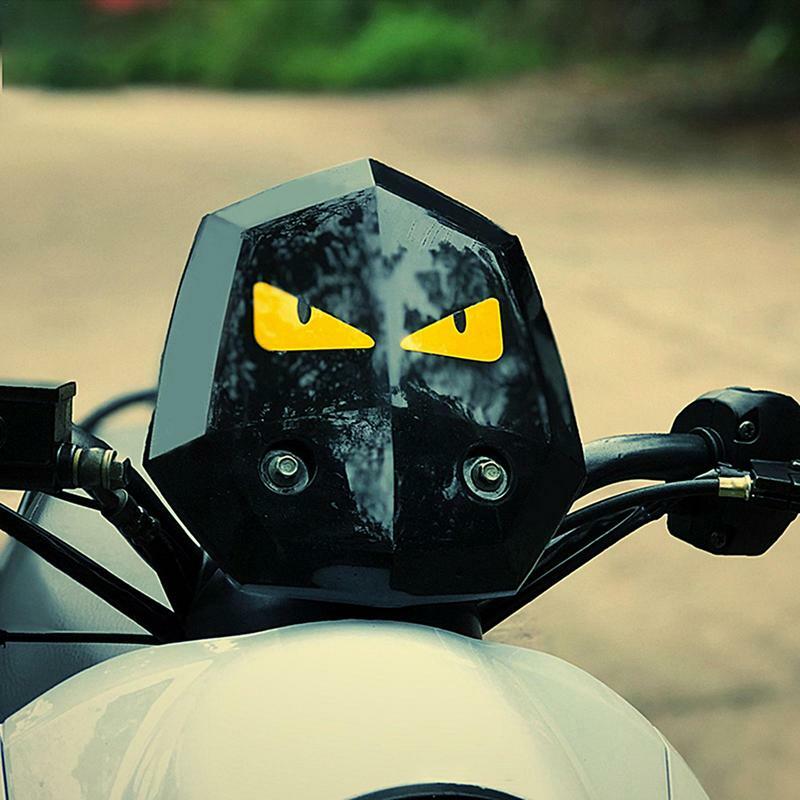 오토바이 헬멧 반사 자동차 스티커, 악마의 눈 모양, 바디 스티커, 맞춤형 장식 스티커, 장식 액세서리 장식
