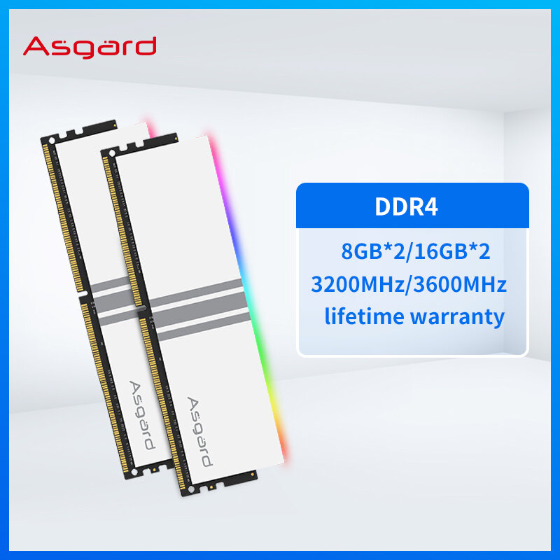 Оперативная память Asgard V5 DDR4 RGB, ОЗУ 8 ГБ/16 ГБ/32 ГБ/16 ГБ/3200 МГц/3600 МГц