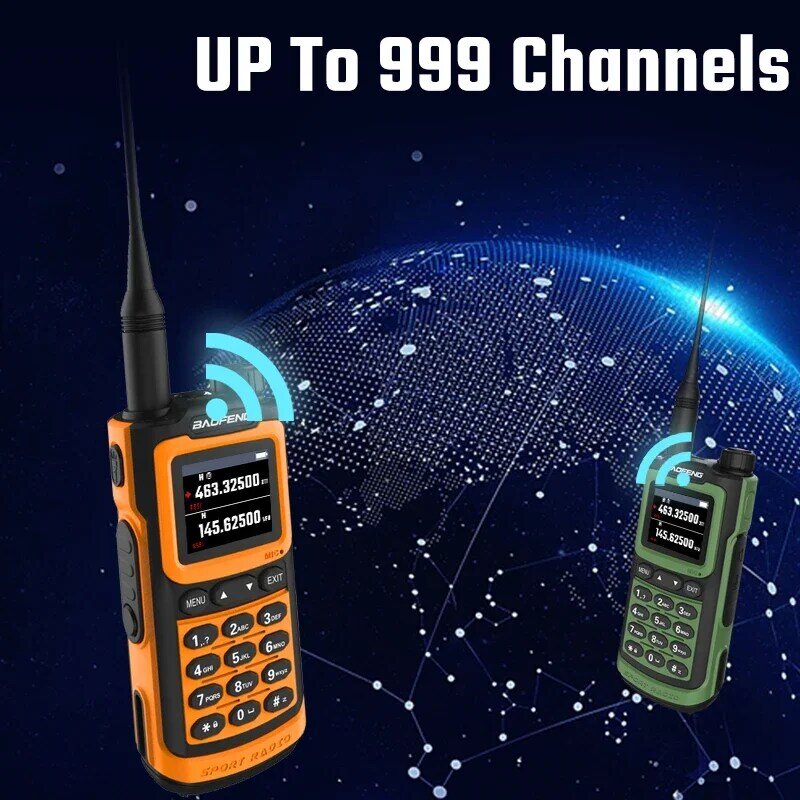 Baofeng-walkie-talkie de largo alcance, Radio bidireccional, UHF, VHF, tribanda, resistente al agua, frecuencia de copia, tipo C, UV-20