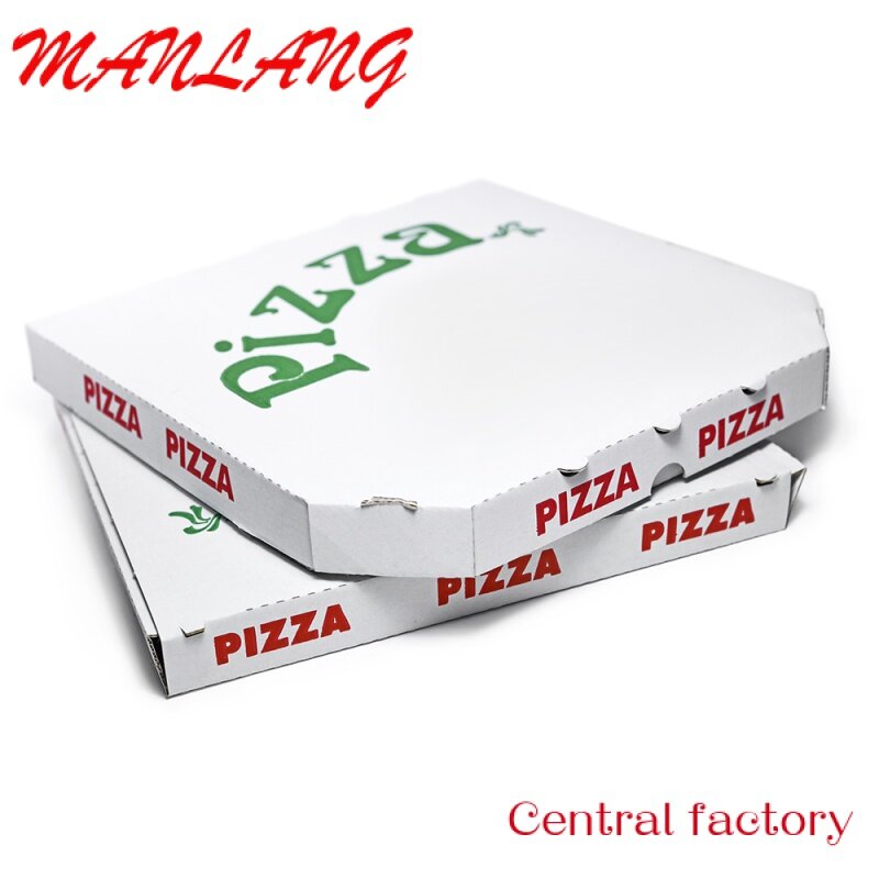 Kotak Pizza kertas berbentuk segi enam kertas Kraft sekali pakai kotak Pizza segi enam kotak Pizza kertas untuk dijual