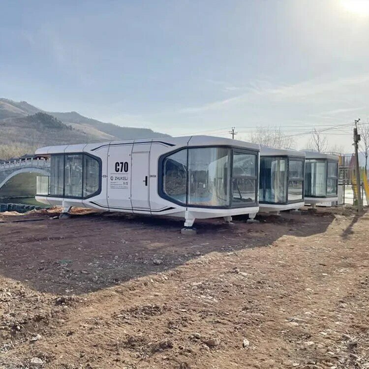 Pokój słoneczny kapsuła kosmiczna dom mobilny wysokiej klasy hotel smart star Room kontener B & B krajobraz camp