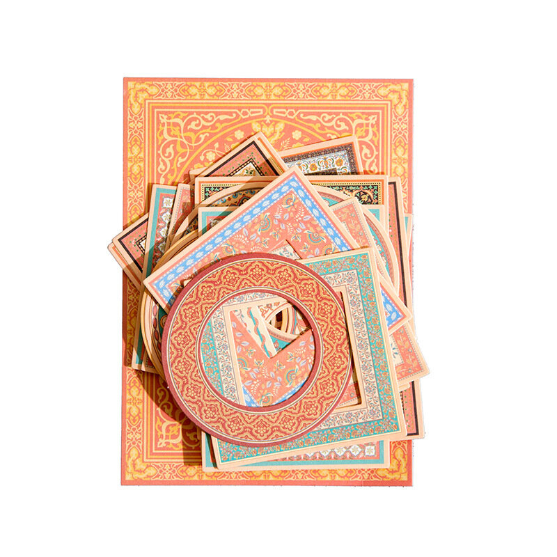 Décennie s-notes en papier pour décoration de fond rétro, matériel entre les carrés, journal indésirable, cartes de scrapbooking, lot de 30 pièces
