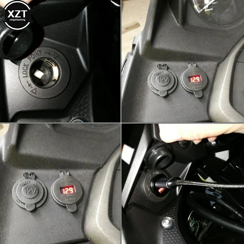 12V Car Cigarette Lighter Socket Waterproof Dustproof Auto Boat Motorcycle Tractor Power Outlet Receptacle Car Accessories