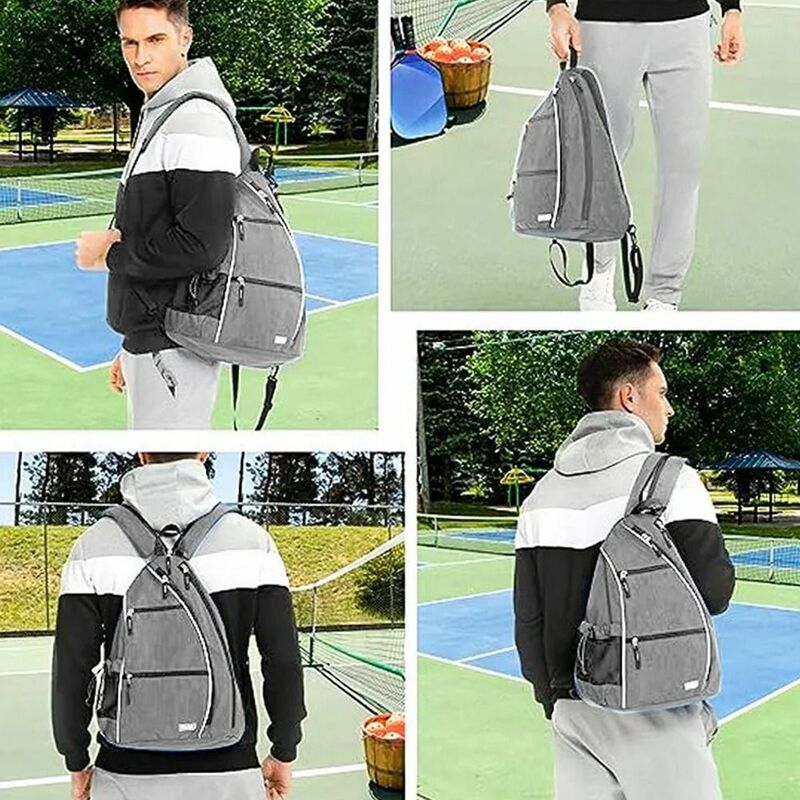 Multifunctional Pickleball Backpack Adjustable with Water Bottle Holder Sports Backpacks Colorful Lightweight Paddle Storage Bag
