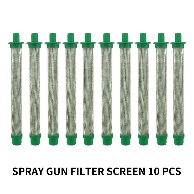 Filter pistol semprot tanpa udara, alat perbaikan (10 buah) 60 jaring Filter pistol Aksesori mesin semprot untuk berbagai model