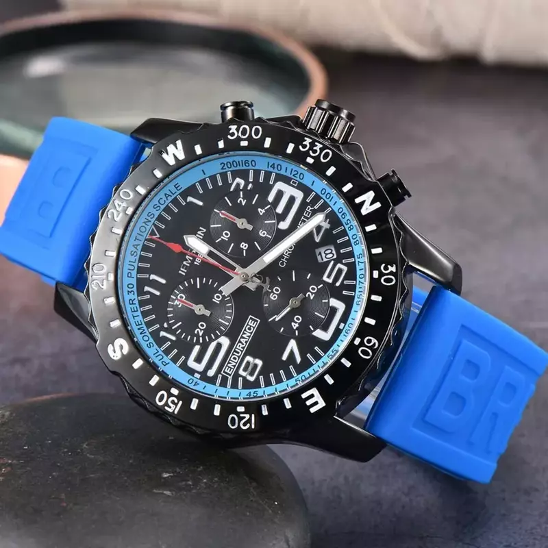 Oryginalne męskie zegarki marki luksusowa tarcza jakości wielofunkcyjny sportowy Wterproof zegarek automatyczny chronograf z datownikiem kwarcowy AAA Clcok