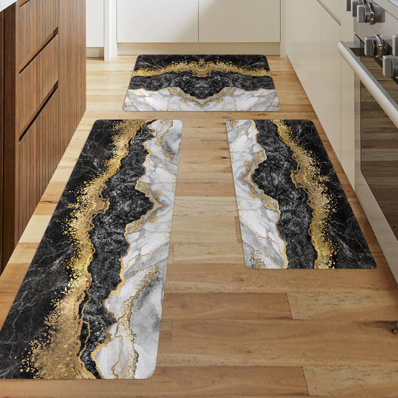 Kitchen Rug Durable Home Entrance Doormat High-end Kitchen Mats for Floor Waterproof House Hold Washable Non-slip Large Carpet