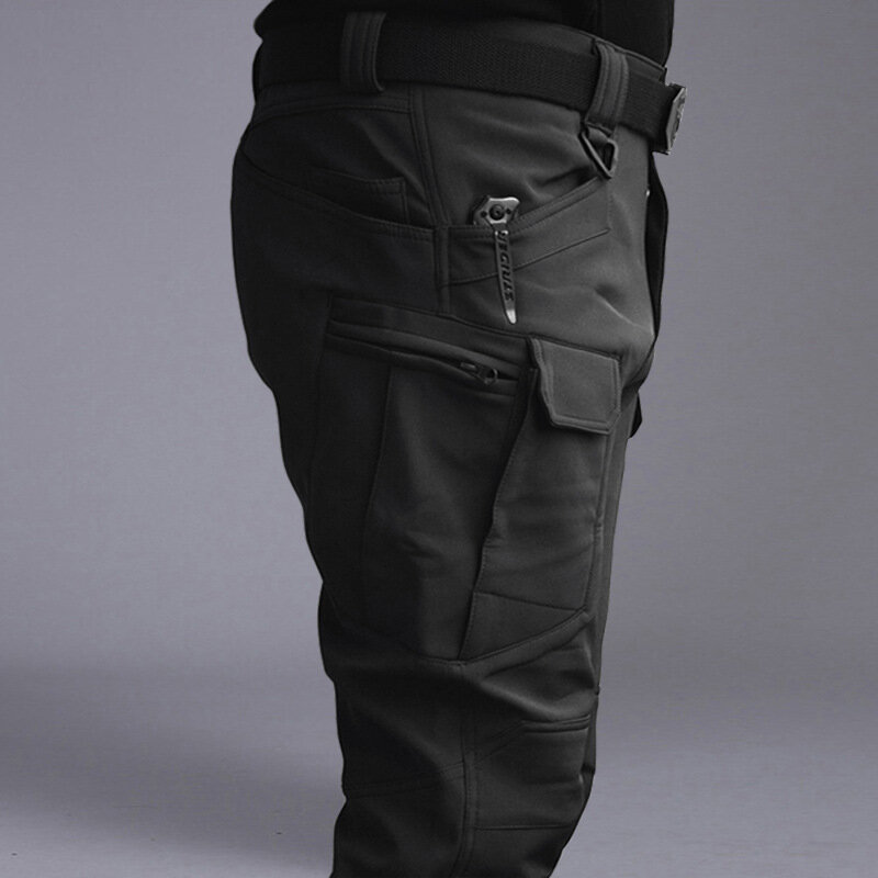 Зимние мягкие плюшевые утепленные мульти карманы для тренировок, прочные тактические боевые рабочие брюки, тактические брюки и куртки