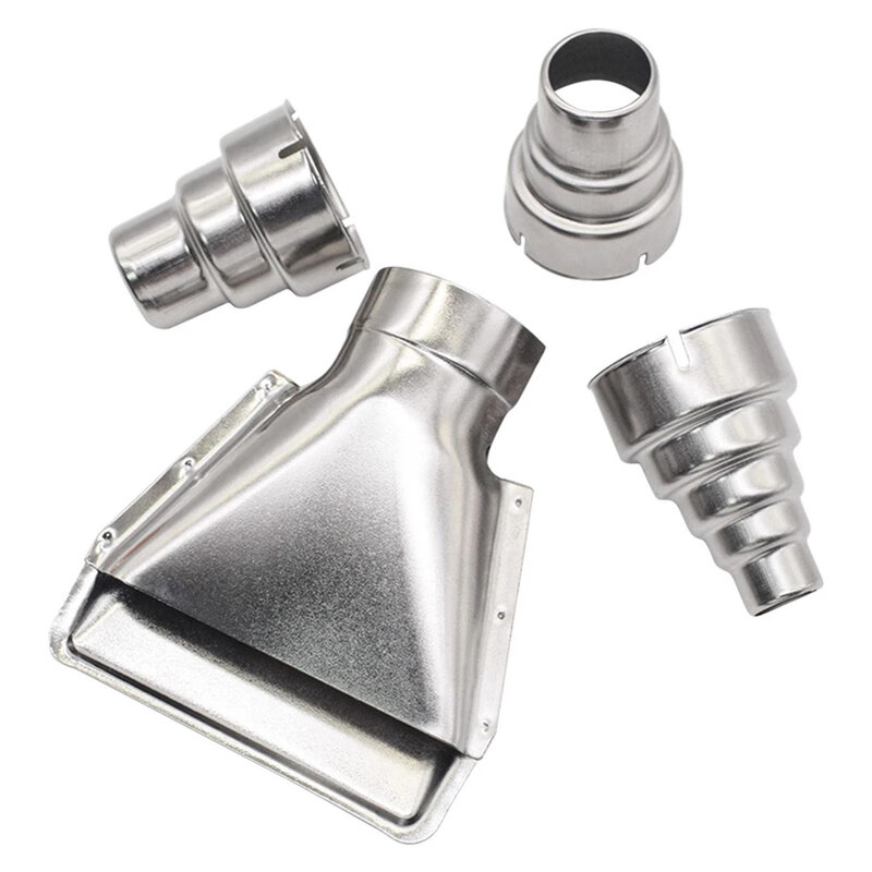 AirGun Nozzle Hot Airgun Nozzles Portable Silver Stainless Steel Welding Accessories A AirGun C Electric Heat Tools