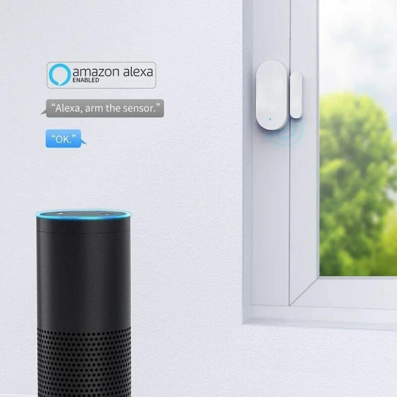 5 szt. Tuja ZigBee czujnik drzwi inteligentny domowy Alarm wykrywacz bezpieczeństwa wykrywacz czujnik na okno inteligentnego życia Monitor zdalny Alexa Google