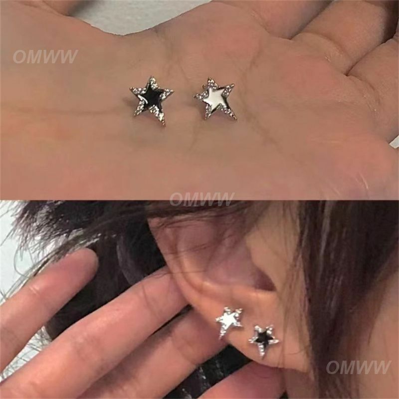 1 ~ 5 paia di ciondoli per l'orecchio comodi da indossare orecchini a bottone in argento Sterling 5g orecchini irregolari in lega piccola e squisita