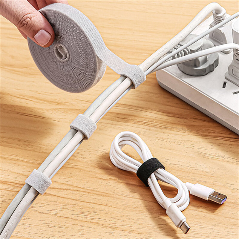 Cable Ties Belting Adhesive Wire Cable Organizer Cord Winder Manager Strap USB Cable Holder Protector Home Accessories