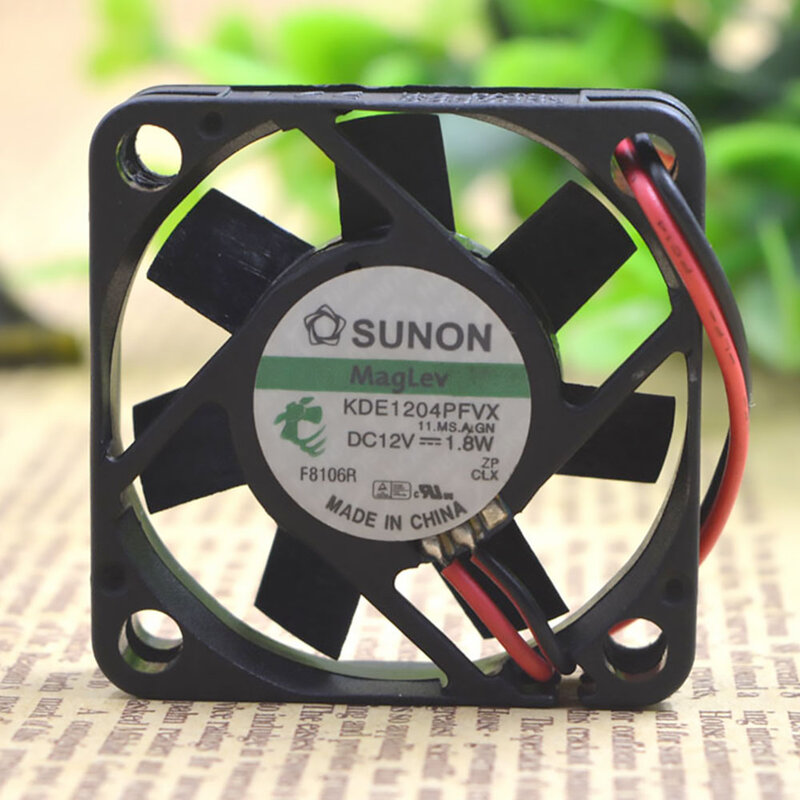for SUNON 4cm 40*40*10 12V 1.8W KDE1204PFVX 4010 12v 40mm 3-wire cooling fan