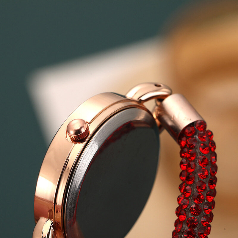 Women Light  Quartz Watch Scratch Resistant Glass Mirror Watch for Ideal Valentine's Day Birthday Gift