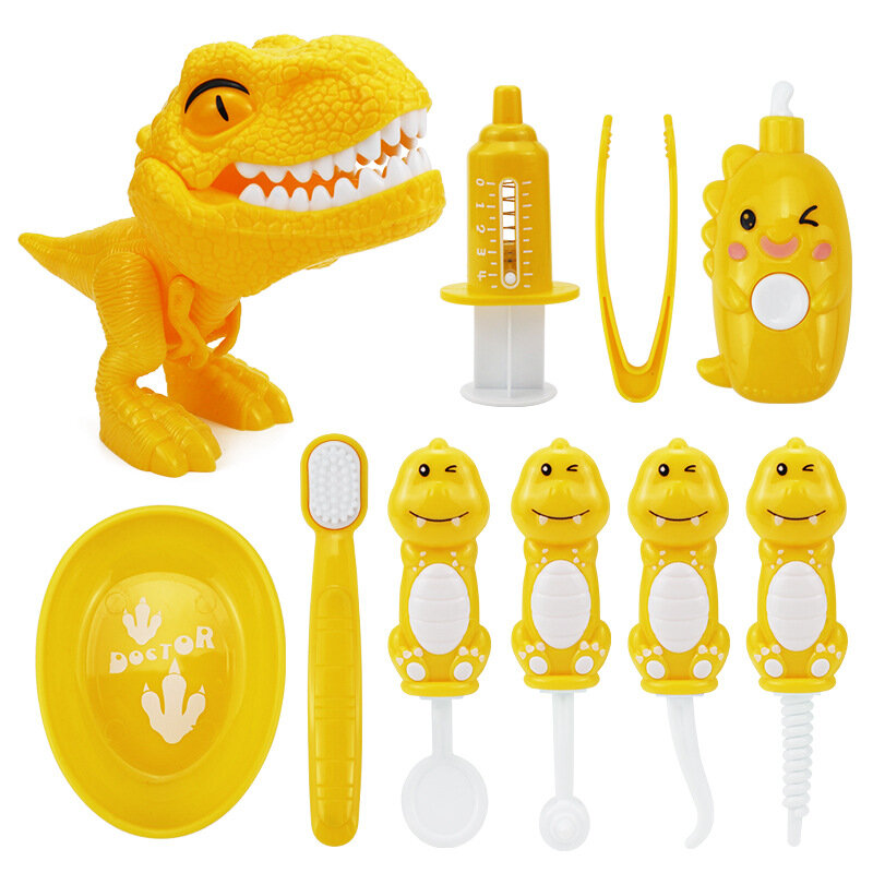 10pcs giocattoli educativi Montessori per bambini apprendimento precoce medici gioco di ruolo bambini intelligenza spazzolatura dei denti sussidi didattici