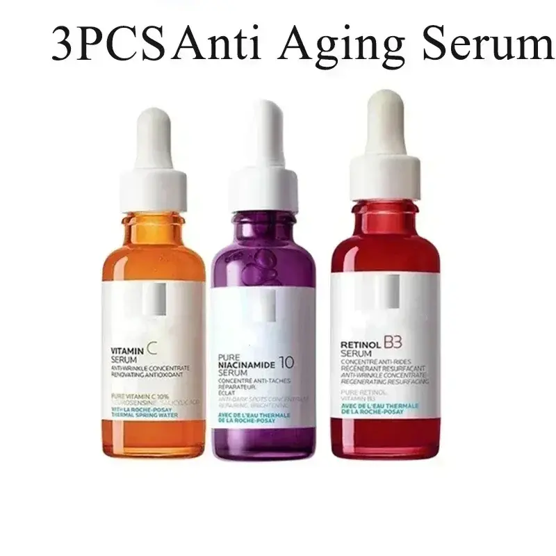 3PCS French essence Roche Posay/ RetinolB3 /Niacinamide 10/Vitamin C10 /Hyalu B5/ Effaclar/  /Facial Serum Anti-aging Skin Care