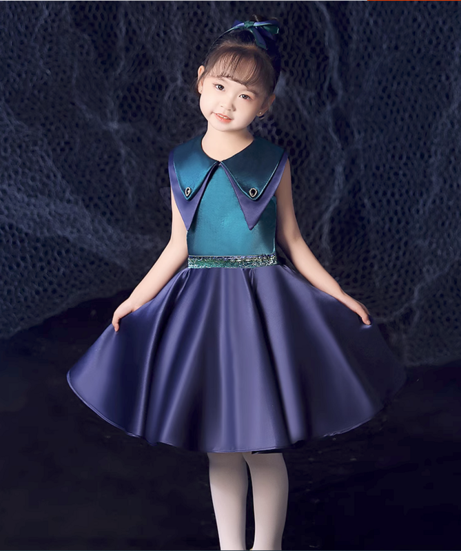 Детское платье для выступления хора, платье для девочек для учащихся