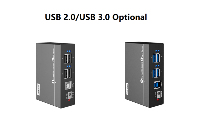 Sipolar 4 Ports Mini USB 2.0 3.0 metal Hub Splitter With 12V1A Power Adapter LED Indicator Mounting Bracket For PC Laptop Mobile