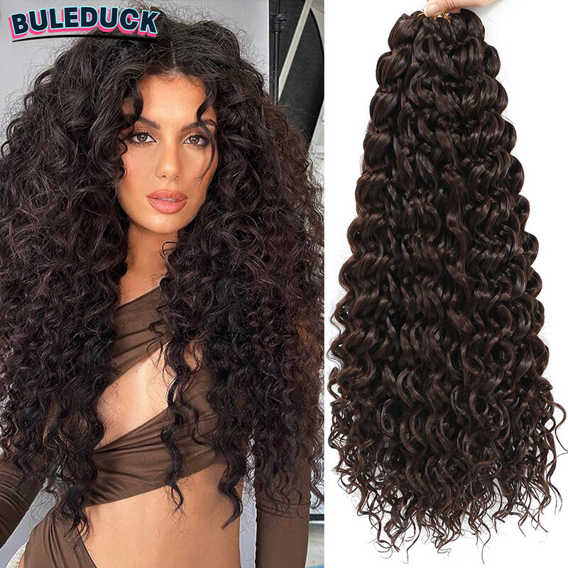 GoGo Curl Crochet Hair Braids Beach Curl Crochet Hair Water Wave Crochet Braids Curly Hair Extensions For Black Women