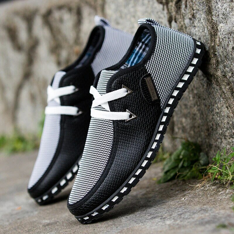 Sneakers per uomo mocassini in rete leggera traspirante Outdoor Walking appartamenti maschili scarpe Casual da uomo di lusso moda zapatos para hombres
