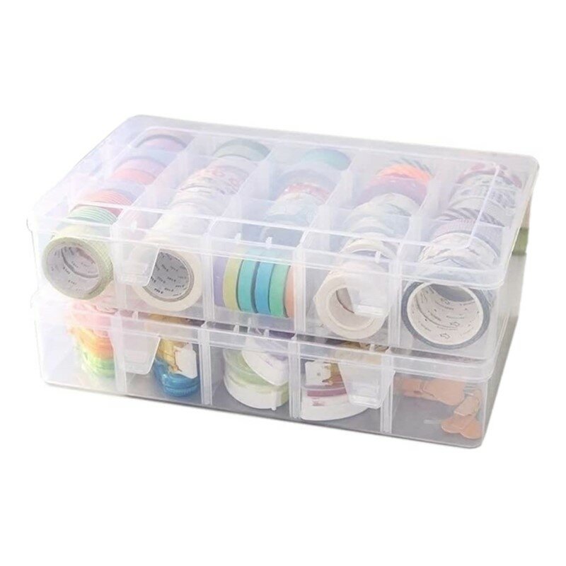 Caja de cinta Washi, organizador de almacenamiento, cinta adhesiva de escritorio, bricolaje, rollo de pegatinas, soporte de almacenamiento