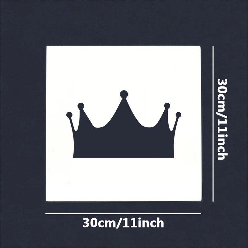 1pc Flexible Crown Decorative Card Template For Picture Frames, Fabric And Walls Stencils For Painting