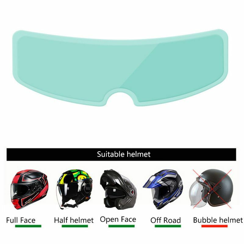 Прозрачная противотуманная непромокаемая пленка для шлема, наклейка на объектив для безопасности вождения мотоцикла, Прямая