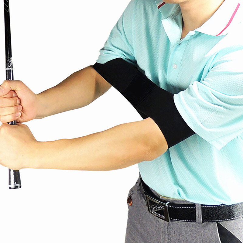 Креативная черная тренировочная направляющая для тренировок в гольфе, тренажеры для тренировок, уличная тренировочная повязка для гольфа, корректирующая повязка на руку