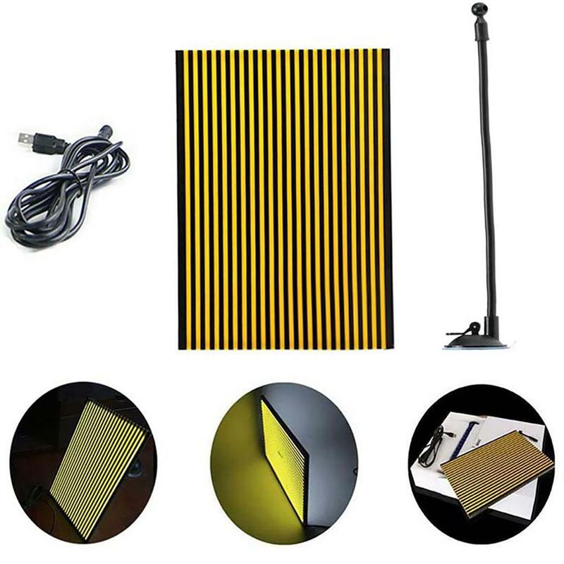Car Dent Repair Tool Usb Led Line Board Reflector Board Kit Paintless Dent Removal Suction Cup Stripe Testing Tool