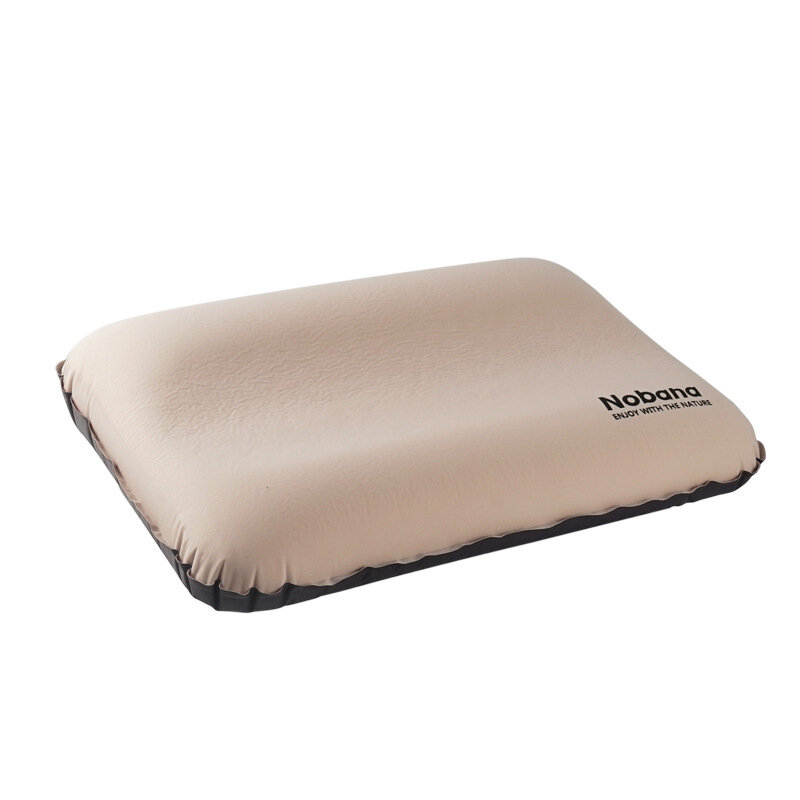 Outdoor 3D esponja automática travesseiro inflável, travesseiro cervical portátil, almoço, viagem