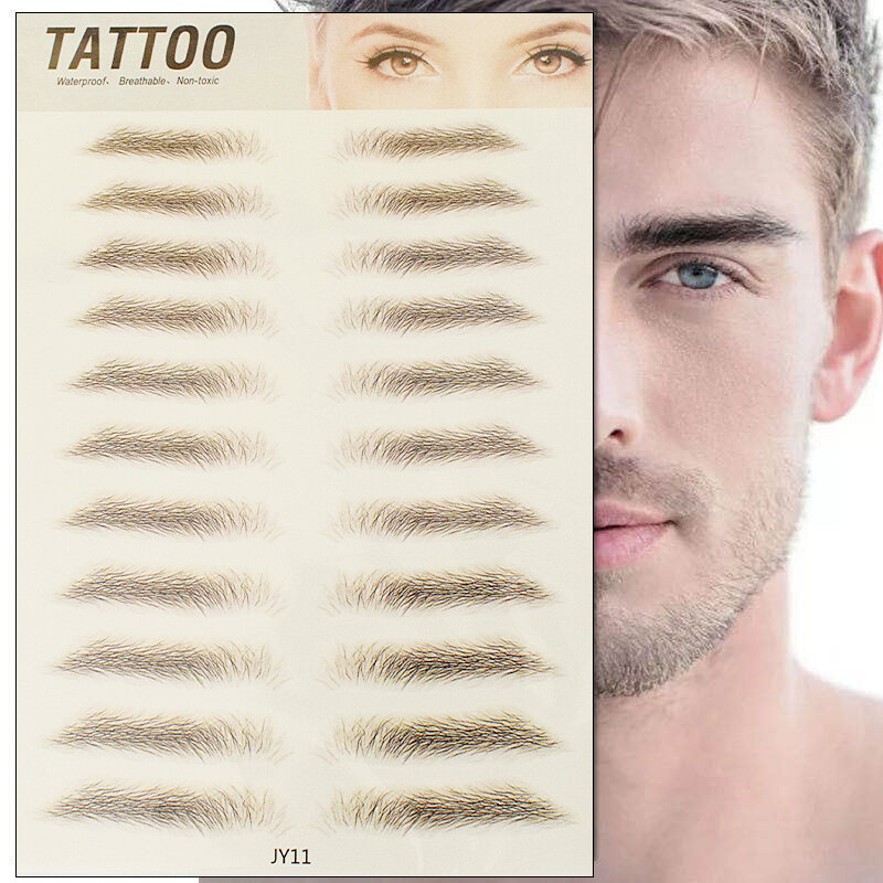 Augenbrauen aufkleber ungiftig Tattoo Aufkleber Make-up liefert wasserdichte dauerhafte Augenbrauen aufkleber bionische Augenbrauen Werkzeuge