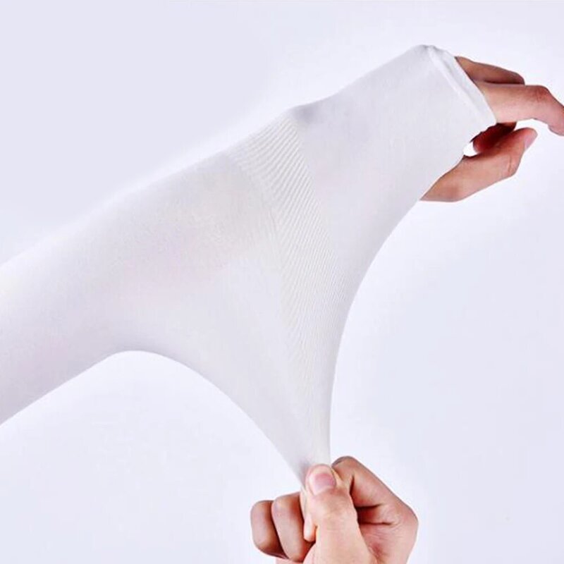 1 Pair Summer Outdoor Sports Sun UV Protection Sleeve Cover Women Men Casual Solid Arm Sleeves Covers Unisex Driving Arm Covers