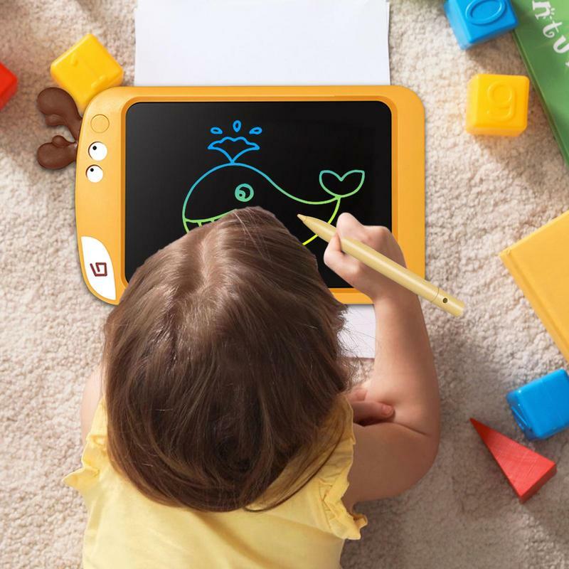 LCD Writing Tablet For Kids 10in Colorful Erasable Drawing Tablet Doodle Pad With Lock Function Educational Preschool Toys