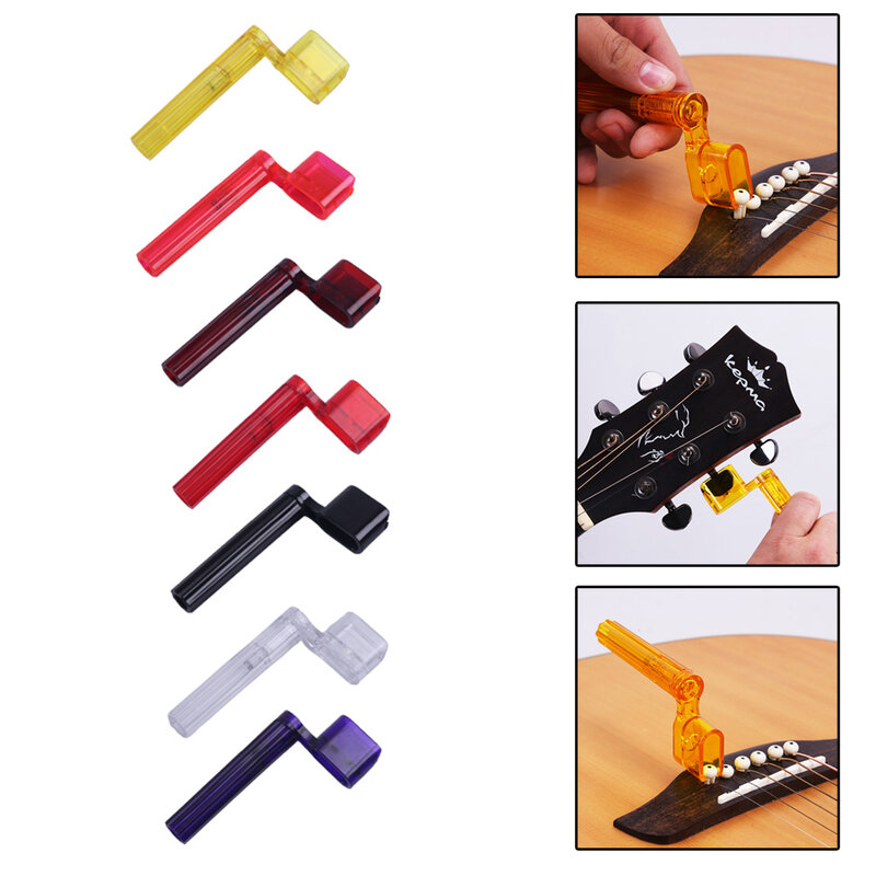 Guitar String Winder Enhance Your String Changing Experience with the 2 In 1 Guitar String Winder and Bridge Pin Remover