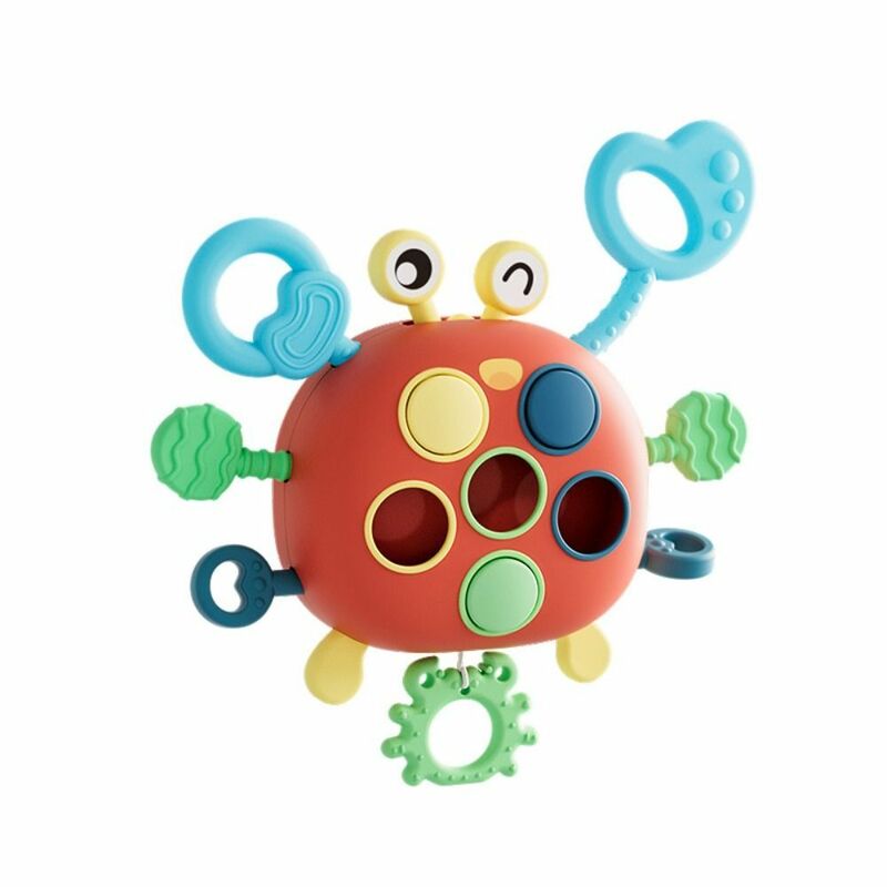 Silicone String brinquedo sensorial para o bebê, dedo empurrar e puxar, brinquedo Montessori, puxar e treinamento, Finger Grasp