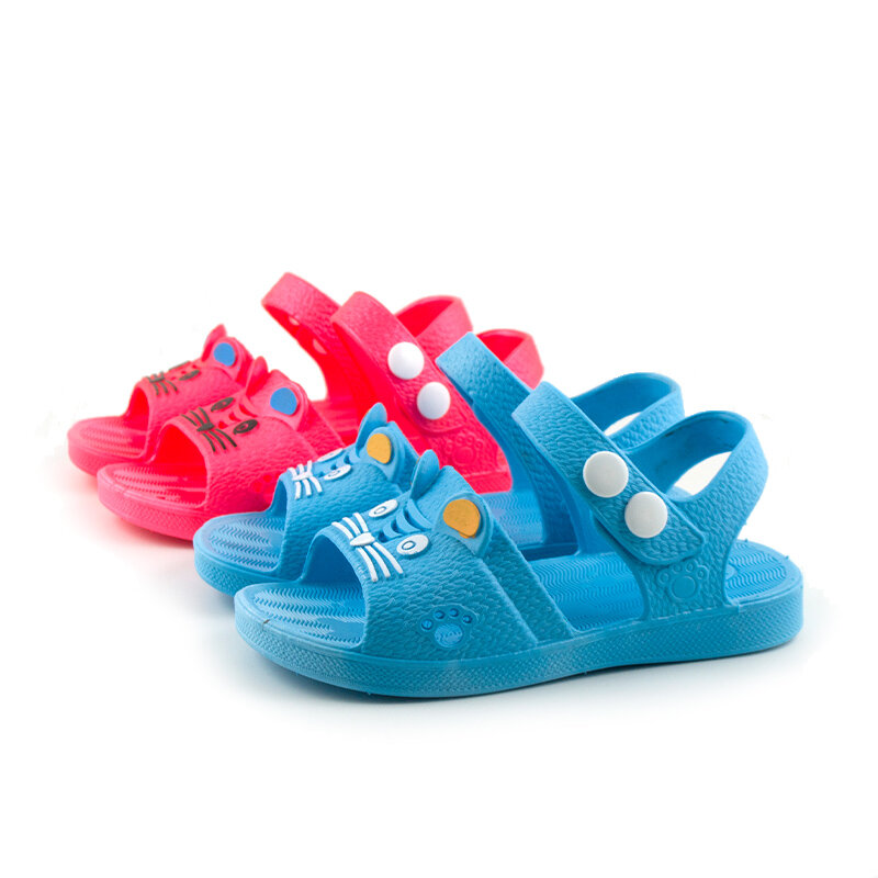 Sandalias antideslizantes suaves para niños y niñas, zapatos de princesa para niños pequeños, zapatos de playa de gelatina de caramelo, zapatillas romanas informales para niños, Verano