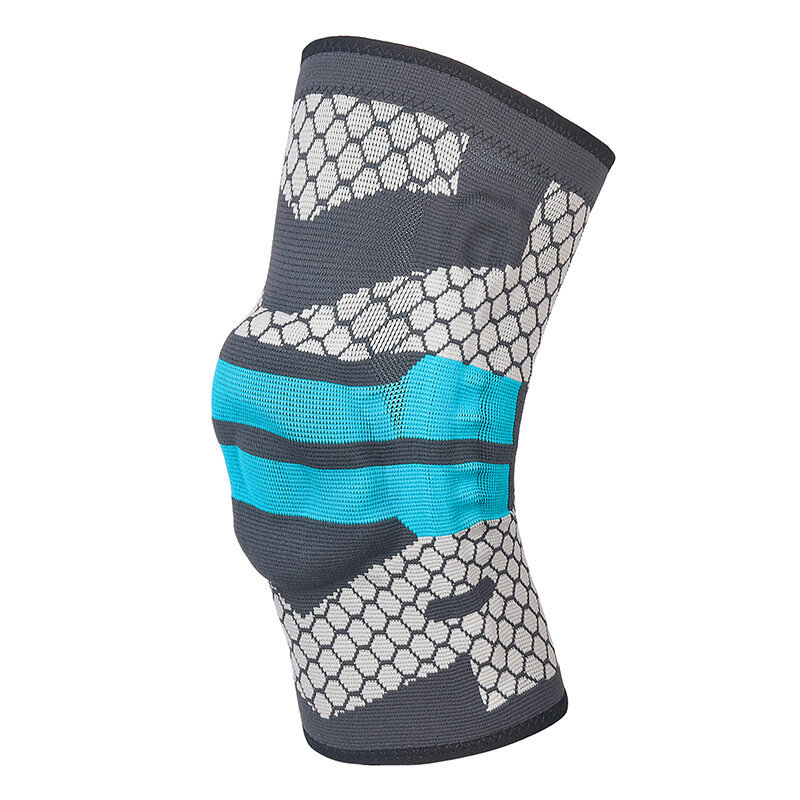 Fitness correndo ciclismo suporte ao joelho suspensórios silicone elástico primavera esporte compressão joelho almofada manga para basquete voleibol