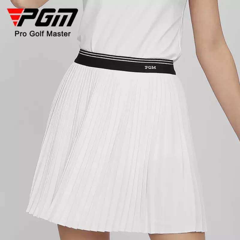PGM-伸縮性のあるベルト付きの女性用プリーツゴルフスカート,速乾性,光沢のあるダイヤモンド,サマースポーツ,qz088