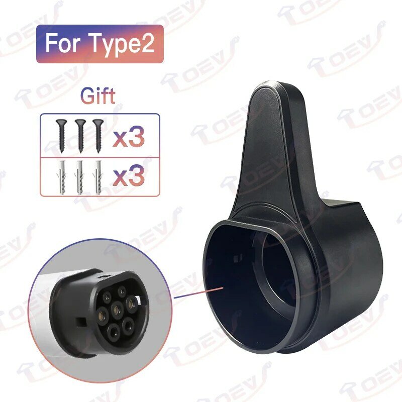 EV Charger Holder for Tesla / Type 2 / J1772 / GBT Electric Vehicle Charging Cable Extra Protection Leading Wallbox