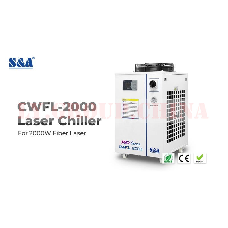 220V 110V 3.38KW 섬유 레이저 금속 마킹 기계 사용 냉각기 CWFL-2000BNS/CWFL-1000BN 공기 냉각 물 냉각 장비