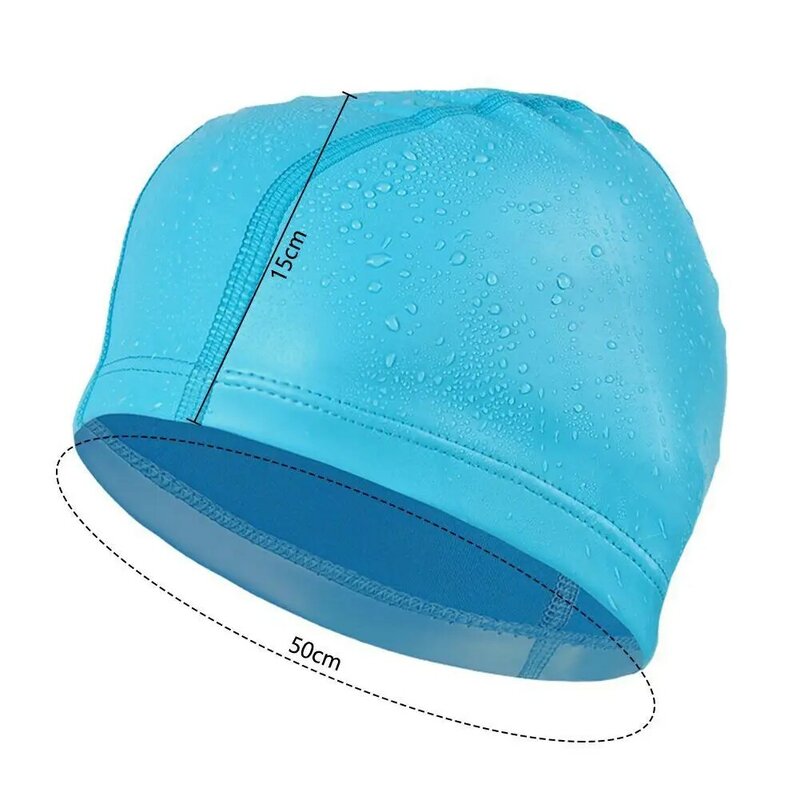 2 pezzi cuffie da nuoto 59-60cm Design ergonomico cappelli da bagno attrezzatura da nuoto per capelli lunghi/corti