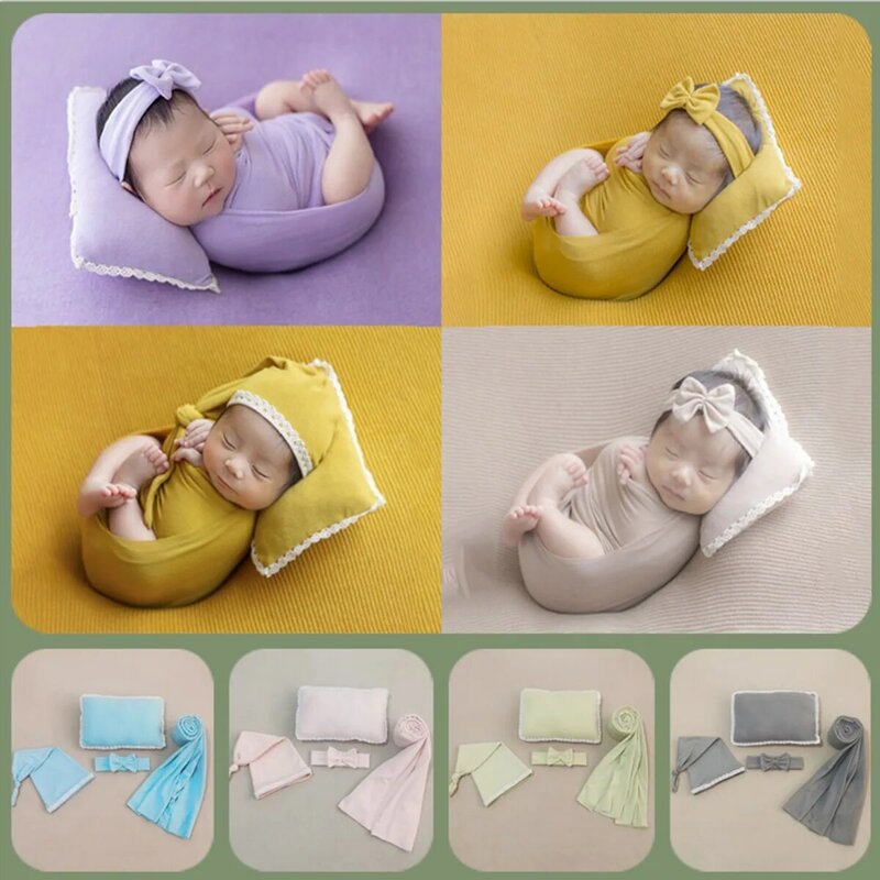 Poduszka dla dziecka owinięte w nakrycia głowy rekwizyty fotograficzne noworodek pełni księżyca pamiątkowe akcesoria dla dzieci prezenty urodzinowe