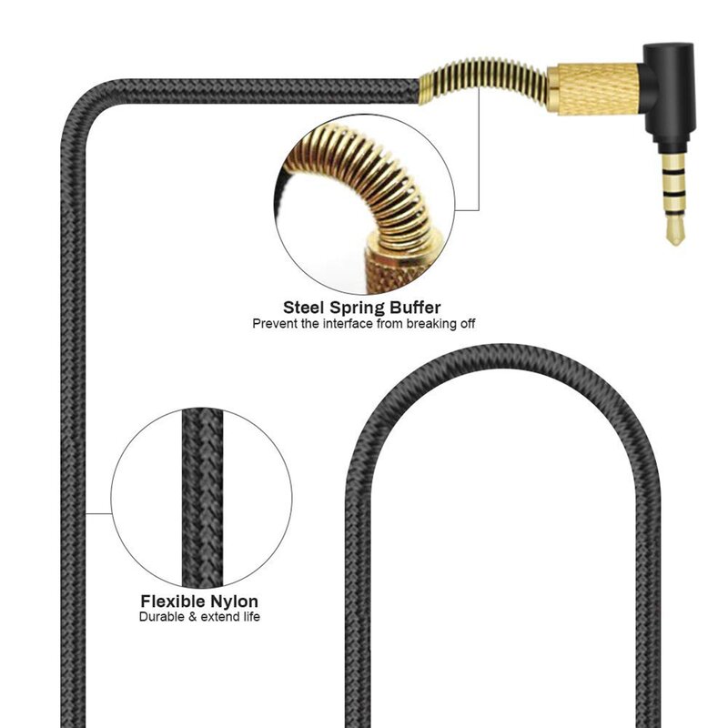 Cable de auriculares de Audio para SteelSeries Arctis 7 5 3 Pro Gaming, 4,9 pies