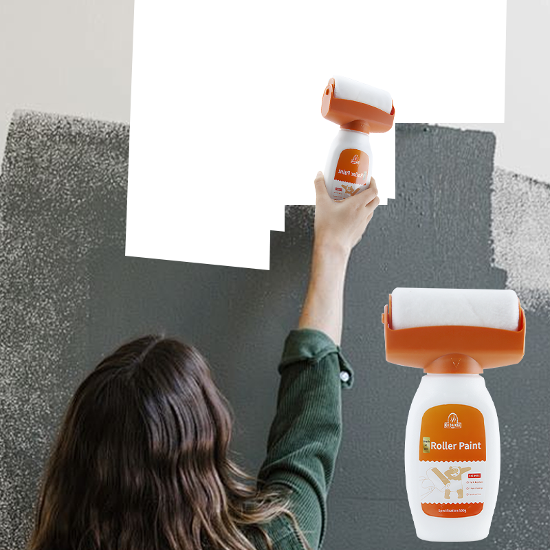 Wall Repair Roller Paint White Water Based Latex Paint Color Roller Large Roller Brush Repair Paint Wall Repair Tool for Tile