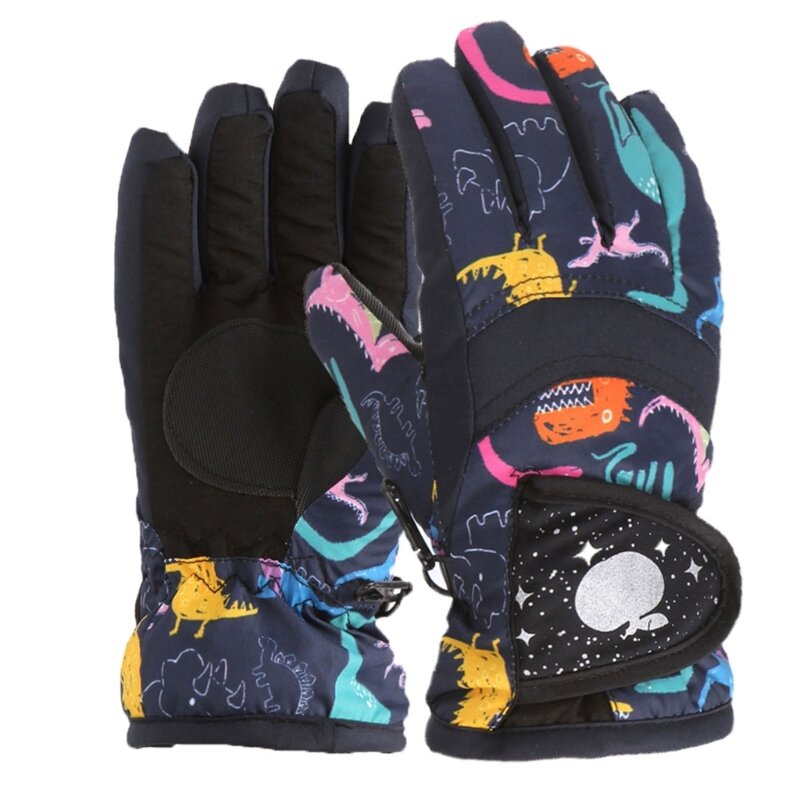 Kids Winter Warm Ski Gloves Waterproof Snow Mitten for Cold Weather Girls Boys