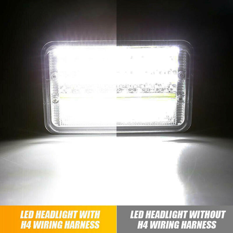 H4 9003 LED Đèn Pha Độ Sáng Cường Lực Glass Dây Điện Ô Tô Hoàn Tất Việc Tái Trang Bị Đèn Pha Cho Xe Hơi Toyota Xe Bán Tải 12V 24V